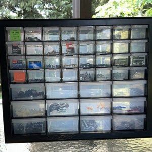 26 Drawer Stackable Storage Cabinet, 21.69 " W x  7 " D x  8.75" H